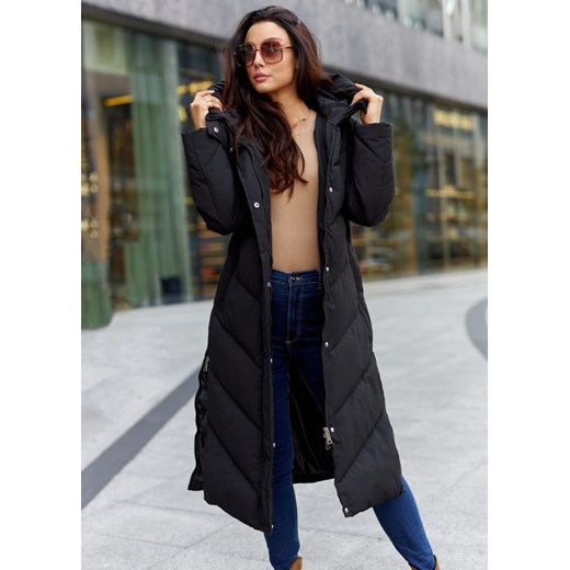 Josephine Long Kurtka Puch Premium Kolor Black Premium XL Ligari