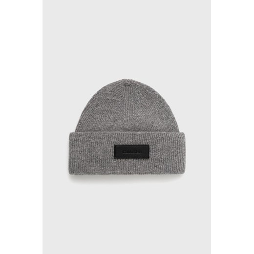 Szara czapka zimowa męska Calvin Klein 