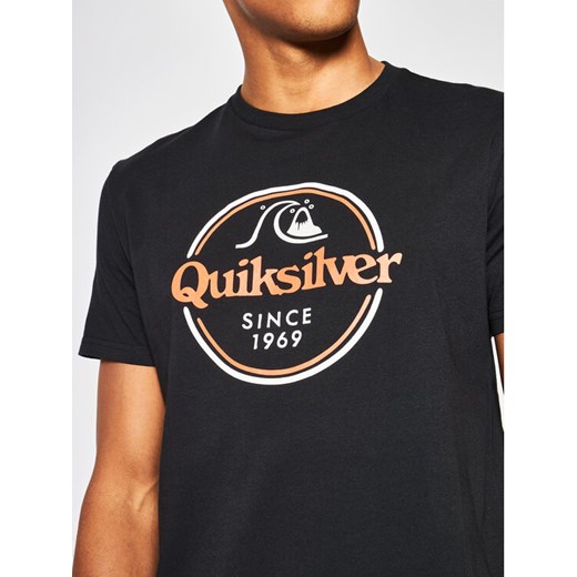 Quiksilver T-Shirt Words Remain EQYZT05753 Czarny Regular Fit Quiksilver XL wyprzedaż MODIVO