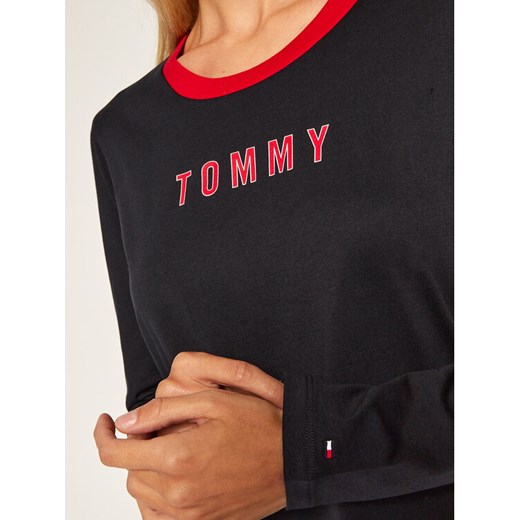 Tommy Hilfiger Koszula nocna Contrast UW0UW02580 Granatowy Regular Fit Tommy Hilfiger XS wyprzedaż MODIVO