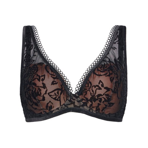 Triumph Biustonosz z fiszbiną Velvet Rose Spotlight 10205639 Czarny Triumph 70G okazja MODIVO