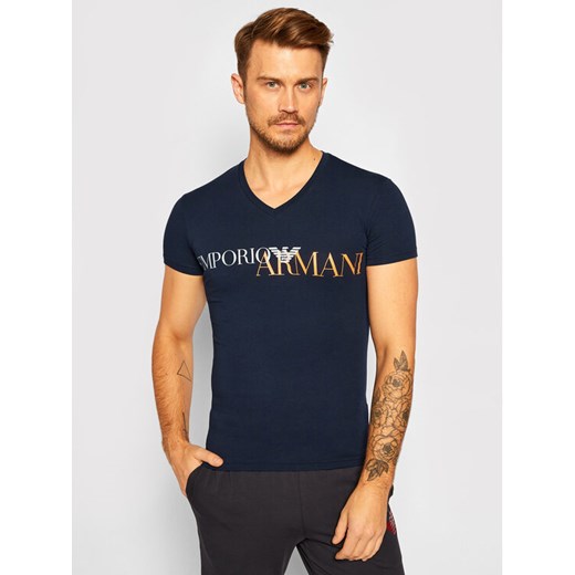 Emporio Armani Underwear T-Shirt 110810 0A516 00135 Granatowy Slim Fit M okazja MODIVO