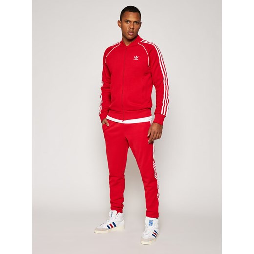adidas Bluza Sst Tt P GF0196 Czerwony Standard Fit S wyprzedaż MODIVO
