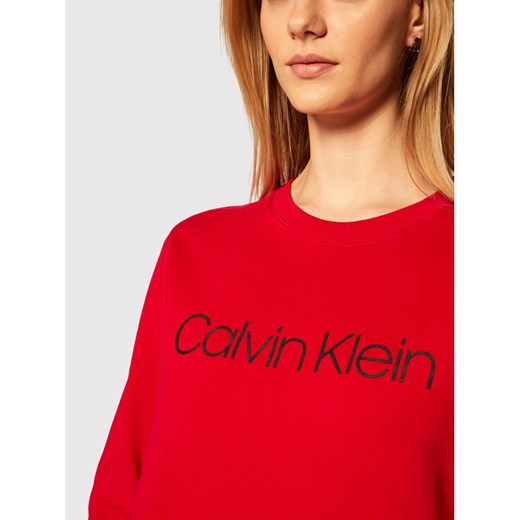 Calvin Klein Bluza Core Logo K20K202157 Czerwony Regular Fit Calvin Klein L promocja MODIVO