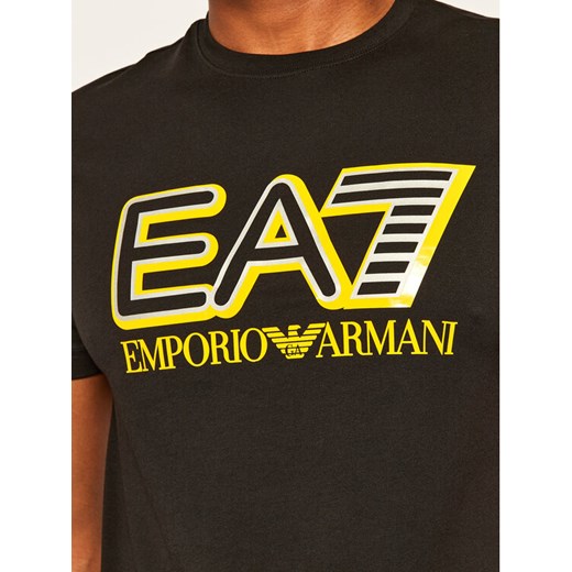 EA7 Emporio Armani T-Shirt 6HPT16 PJ02Z 1200 Czarny Regular Fit XL wyprzedaż MODIVO