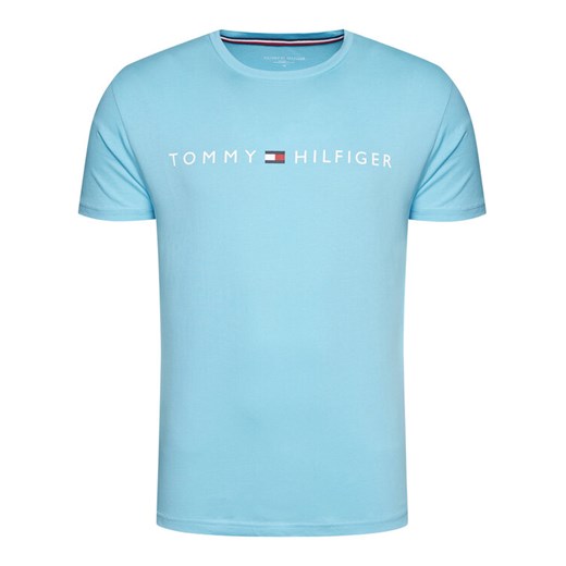 Tommy Hilfiger T-Shirt Cn Ss Tee Logo UM0UM01434 Niebieski Regular Fit Tommy Hilfiger XL okazyjna cena MODIVO