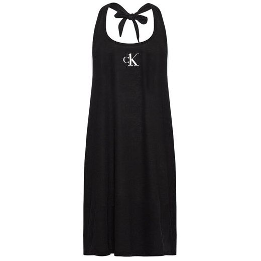 Calvin Klein Swimwear Sukienka plażowa KW0KW01408 Czarny Regular Fit M wyprzedaż MODIVO