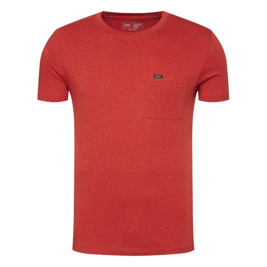 Lee T-Shirt Ultimate Pocket L66JWTOE Pomarańczowy Slim Fit Lee XL MODIVO promocja