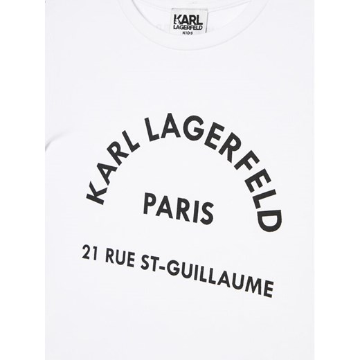 KARL LAGERFELD T-Shirt Z15259 S Biały Regular Fit Karl Lagerfeld 8Y wyprzedaż MODIVO