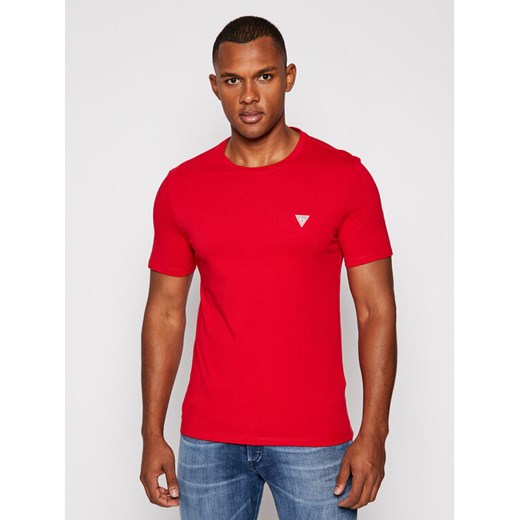 Guess T-Shirt M0BI36 I3Z11 Czerwony Slim Fit Guess XL wyprzedaż MODIVO
