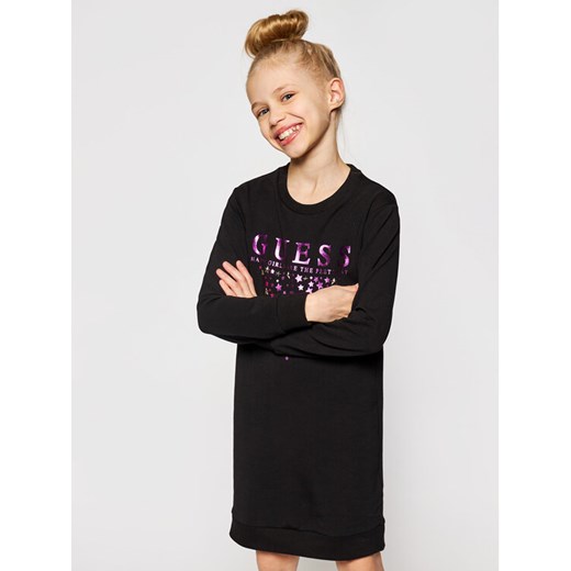 Guess Sukienka codzienna J0BK07 K82Z0 Czarny Regular Fit Guess 16Y okazja MODIVO
