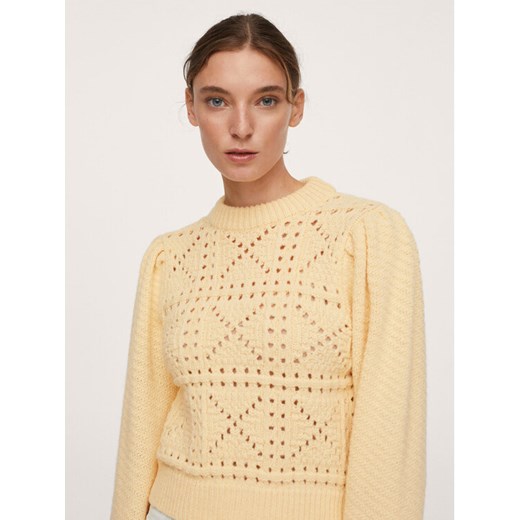Mango Sweter Polchi 17009094 Żółty Regular Fit Mango L okazja MODIVO