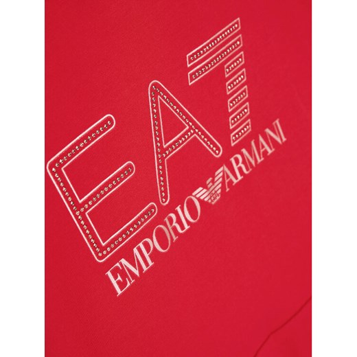 EA7 Emporio Armani Bluza 6HFM53 FJ31Z 1472 Czerwony Regular Fit 8Y MODIVO okazyjna cena