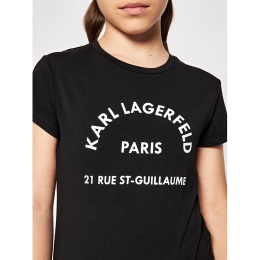KARL LAGERFELD T-Shirt Z15M59 S Czarny Regular Fit Karl Lagerfeld 6Y wyprzedaż MODIVO