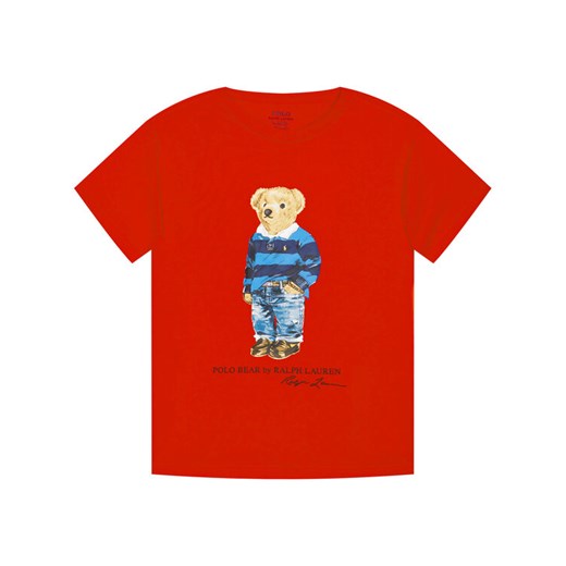 Polo Ralph Lauren T-Shirt SS CN 323799045005 Czerwony Regular Fit Polo Ralph Lauren L wyprzedaż MODIVO