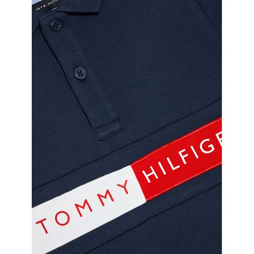 Tommy Hilfiger Polo Flag KB0KB06535 M Granatowy Regular Fit Tommy Hilfiger 4Y MODIVO wyprzedaż