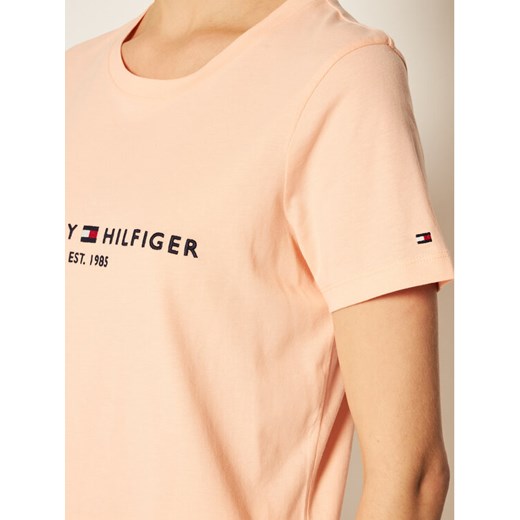 Tommy Hilfiger T-Shirt Ess WW0WW28681 Różowy Regular Fit Tommy Hilfiger XS wyprzedaż MODIVO