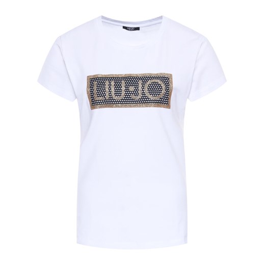 Liu Jo Sport T-Shirt TA0185 J9944 Biały Regular Fit M wyprzedaż MODIVO