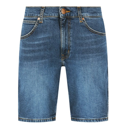 Wrangler Szorty jeansowe 5 Pocket W14CT112E Granatowy Regular Fit Wrangler 38 okazyjna cena MODIVO