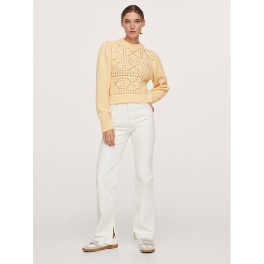 Mango Sweter Polchi 17009094 Żółty Regular Fit Mango L okazja MODIVO