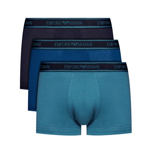 Emporio Armani Underwear Komplet 3 par bokserek 111357 0A717 21534 Granatowy L wyprzedaż MODIVO