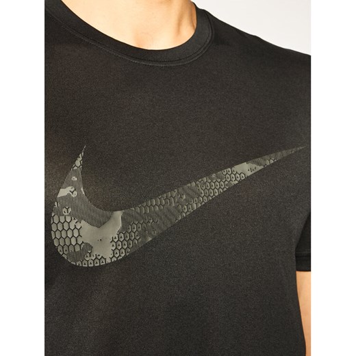 Nike Koszulka techniczna Dri-FIT Legend Swoosh Tee CK4250 Czarny Standard Fit Nike L promocyjna cena MODIVO