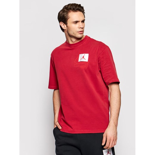 Nike T-Shirt Jordan Flight CV3357 Czerwony Standard Fit Nike XL promocja MODIVO