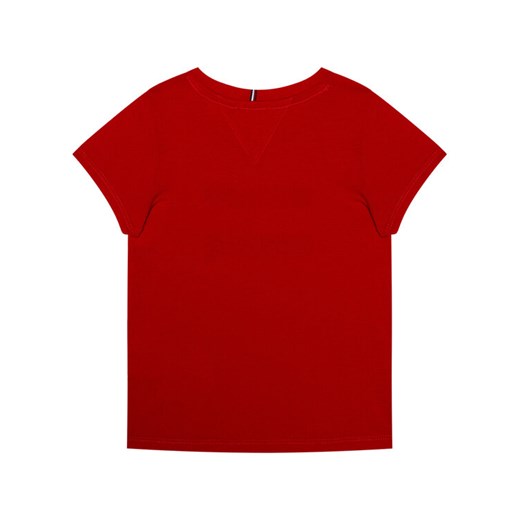 Tommy Hilfiger T-Shirt Flag Flip Sequins Tee KG0KG05251 M Czerwony Regular Fit Tommy Hilfiger 6Y okazyjna cena MODIVO