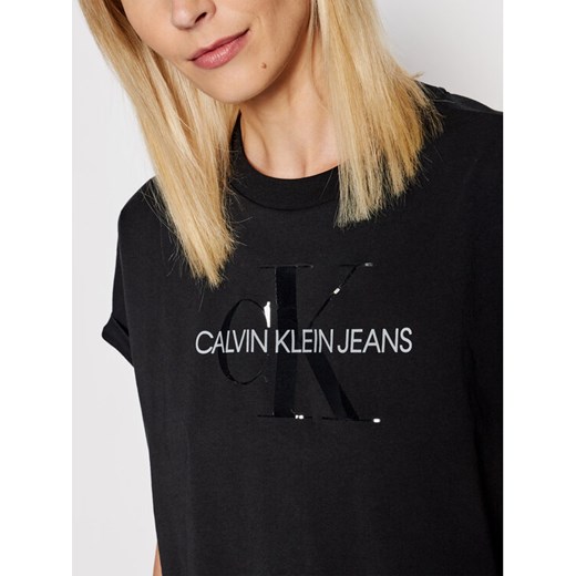 Calvin Klein Jeans T-Shirt J20J216347 Czarny Relaxed Fit S wyprzedaż MODIVO