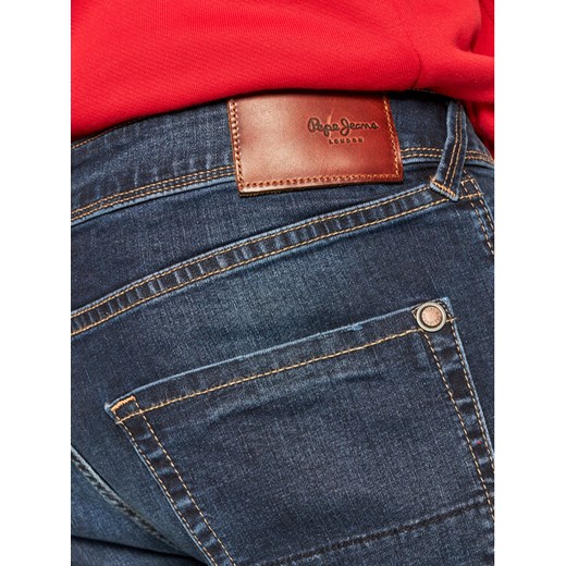 Pepe Jeans Jeansy Skinny Fit Finsbury PM200338 Granatowy Skinny Fit Pepe Jeans 38_32 promocja MODIVO