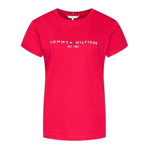 Tommy Hilfiger T-Shirt Ess WW0WW28681 Różowy Regular Fit Tommy Hilfiger M promocja MODIVO