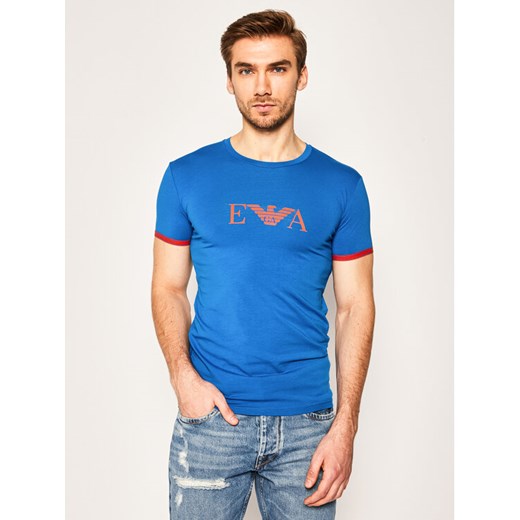 Emporio Armani Underwear T-Shirt 111035 0P523 27633 Niebieski Regular Fit L wyprzedaż MODIVO
