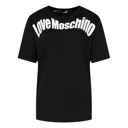 LOVE MOSCHINO T-Shirt W4F8736M 3876 Czarny Oversize Love Moschino 40 okazja MODIVO