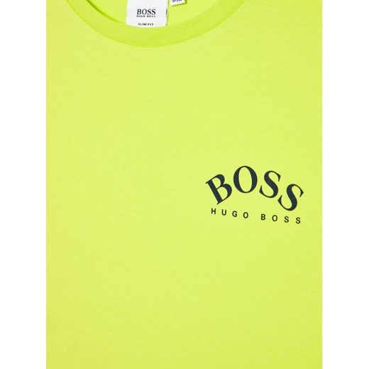 Boss T-Shirt J25G23 S Zielony Slim Fit 12Y okazja MODIVO