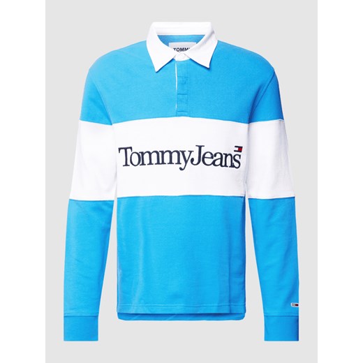 Bluzka z długim rękawem z kołnierzykiem polo model ‘SERIF’ Tommy Jeans XL Peek&Cloppenburg 