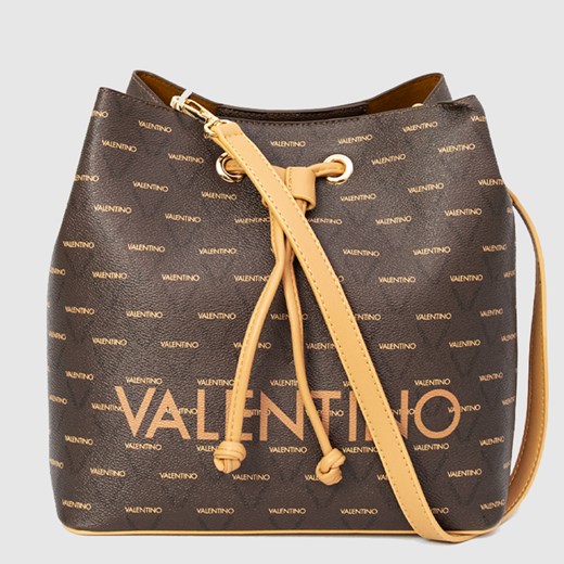 VALENTINO BAGS - Brązowa torebka LIUTO z saszetką Valentino By Mario Valentino  okazja outfit.pl