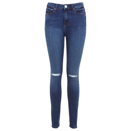 Inky Dark Slash Knee Jean miss-selfridge niebieski jeans