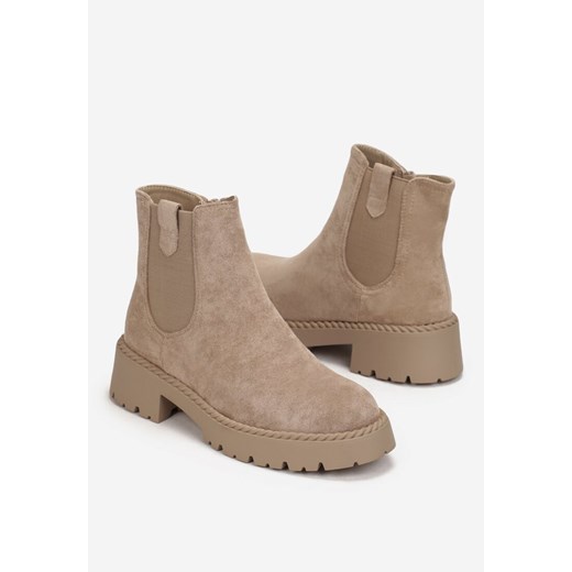 Botki Born2be na zamek casual płaskie 