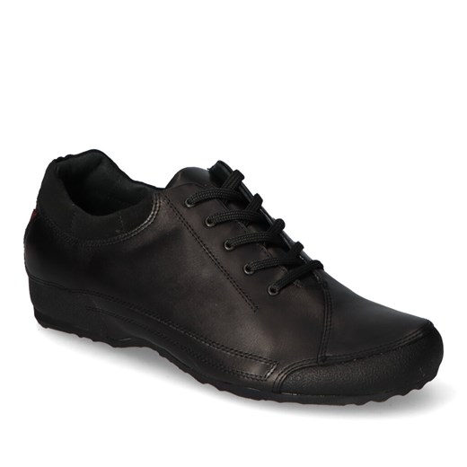 Półbuty Kampa 2184/036 Czarne lico ze sklepu Arturo-obuwie w kategorii Buty eleganckie męskie - zdjęcie 144973577