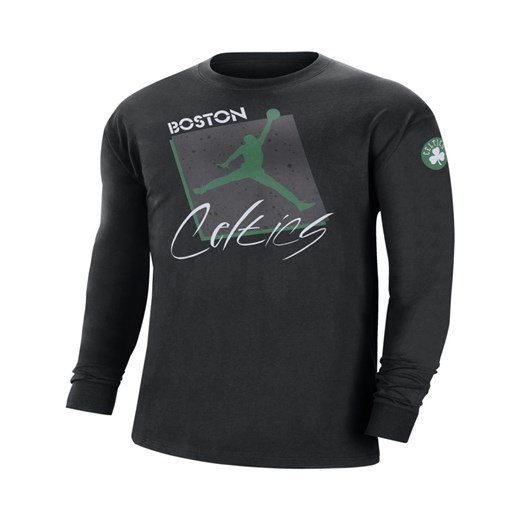 Męski T-shirt z długim rękawem Jordan Max90 NBA Boston Celtics Courtside Jordan XL Nike poland