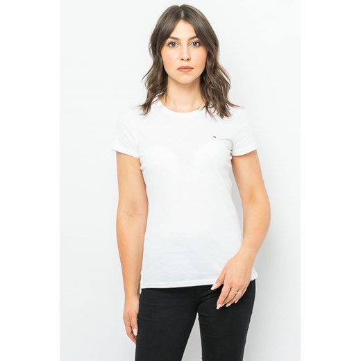 t-shirt damski tommy hilfiger xw0xw00980 biały ze sklepu Royal Shop w kategorii Bluzki damskie - zdjęcie 145008997