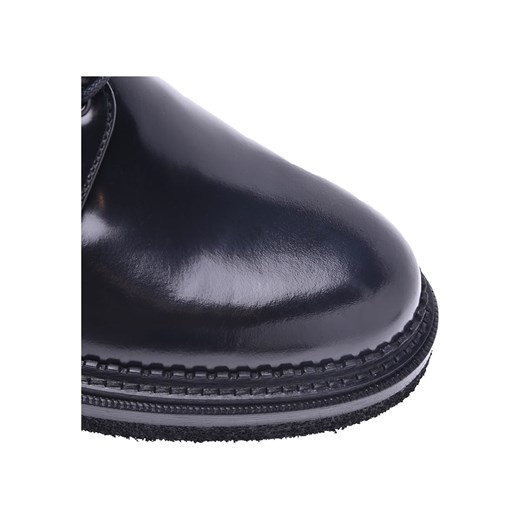 Buty eleganckie męskie Baldinini czarne sznurowane jesienne