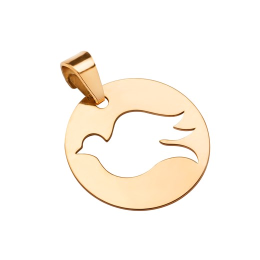 Zawieszka z symbolem gołębia złota : Kruszec - Złoto 585 Coriss One Size Coriss