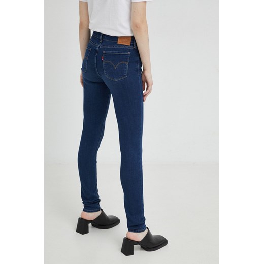 Levi&apos;s jeansy 711 SKINNY damskie medium waist 28/30 ANSWEAR.com