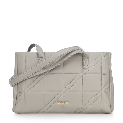 Torebka shopperka z pikowanej ekoskóry ze sklepu WITTCHEN w kategorii Torby Shopper bag - zdjęcie 145094119