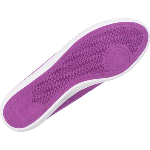 Trampki damskie Adidas sportowe fioletowe sznurowane płaskie z niską cholewką na wiosnę 