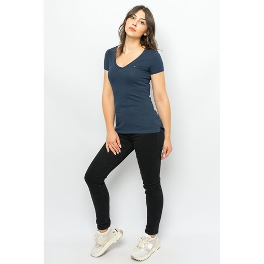 t-shirt damski tommy hilfiger xw0xw00595 granatowy Tommy Hilfiger L okazyjna cena Royal Shop