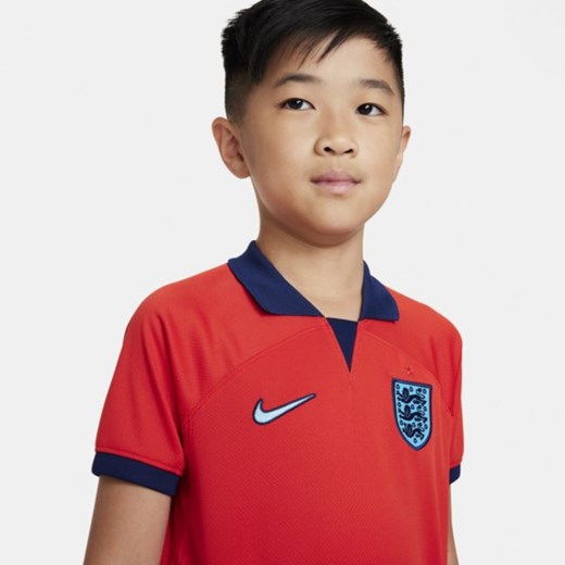 Strój piłkarski dla małych dzieci Anglia 2022/23 (wersja wyjazdowa) - Czerwony Nike XS Nike poland
