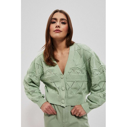 Sweter damski Moodo.pl z dekoltem w serek 