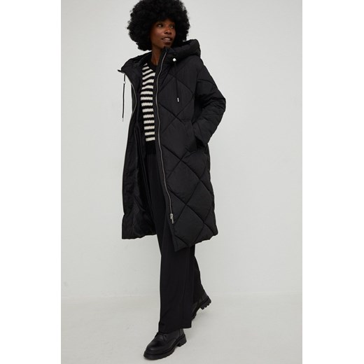 Answear Lab kurtka damska kolor czarny zimowa oversize ze sklepu ANSWEAR.com w kategorii Kurtki damskie - zdjęcie 145173567
